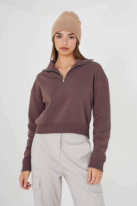 Quarter Zip Sweat-Shirt