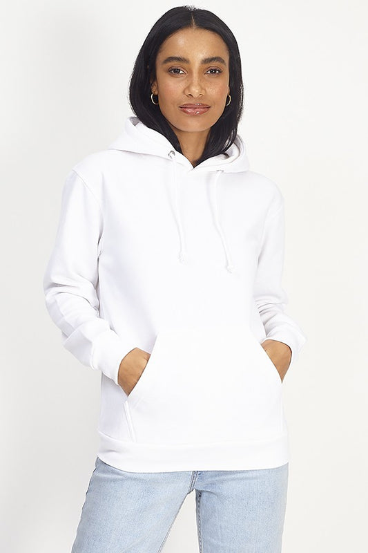 Plain White Drawstring Hoodie