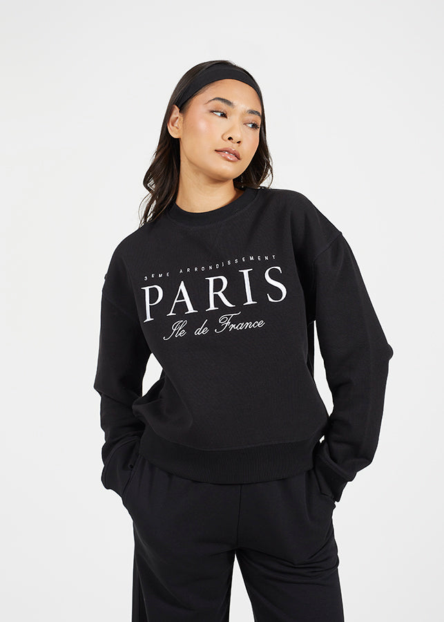 Ladies Brave Soul Black Sweatshirt