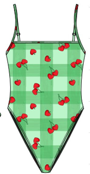 Swimwer Cherry Print Swimsuit