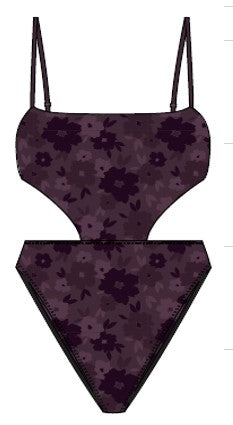 Swimwear Floral Print Swimsuit