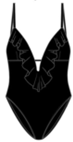 Brave Soul Deep V Neck Swimsuit