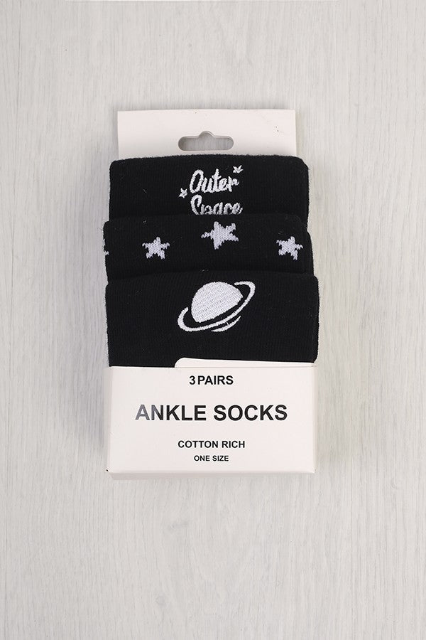 3 Pack Socks