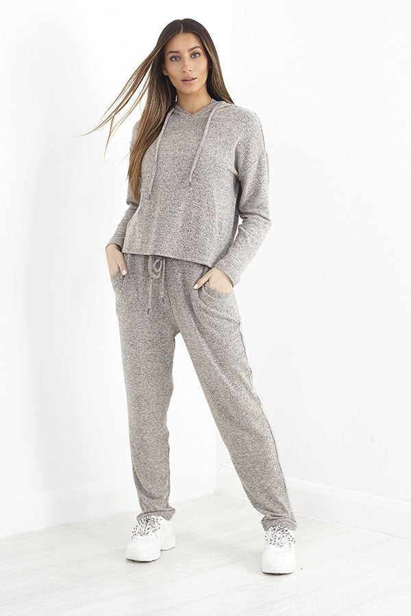Beige Soft Touch Draw String Trousers