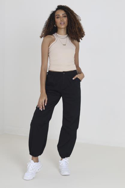 Brave Soul Utility Cargo Parachute Trousers