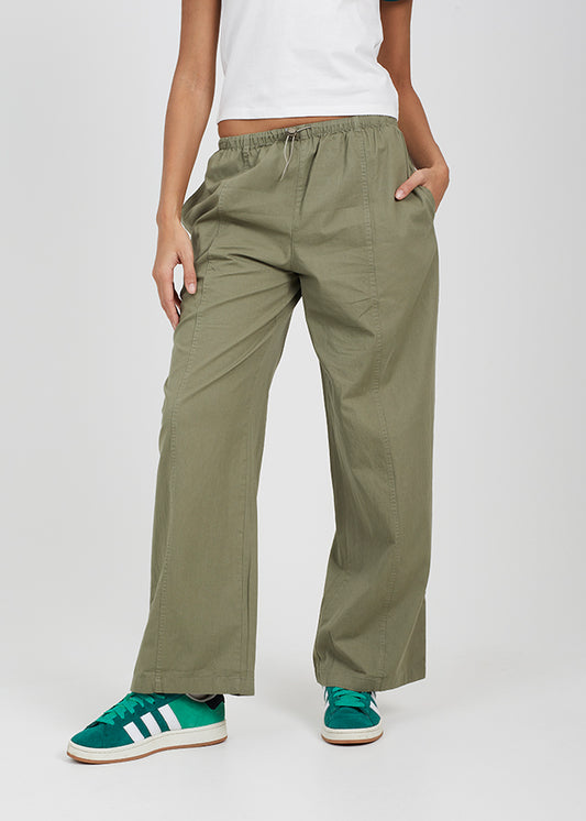 Elastiacted Waist Cotton Trousers