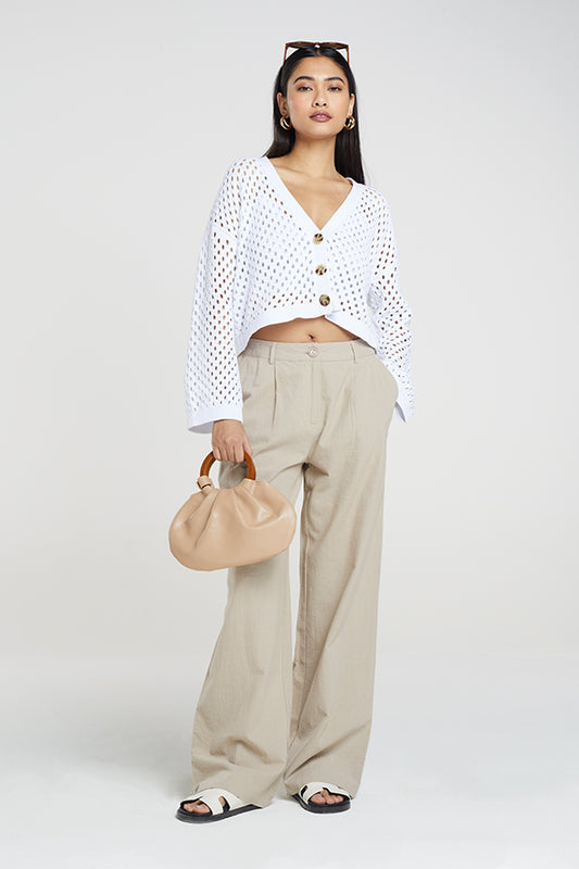 Linen Wide Leg Toruser