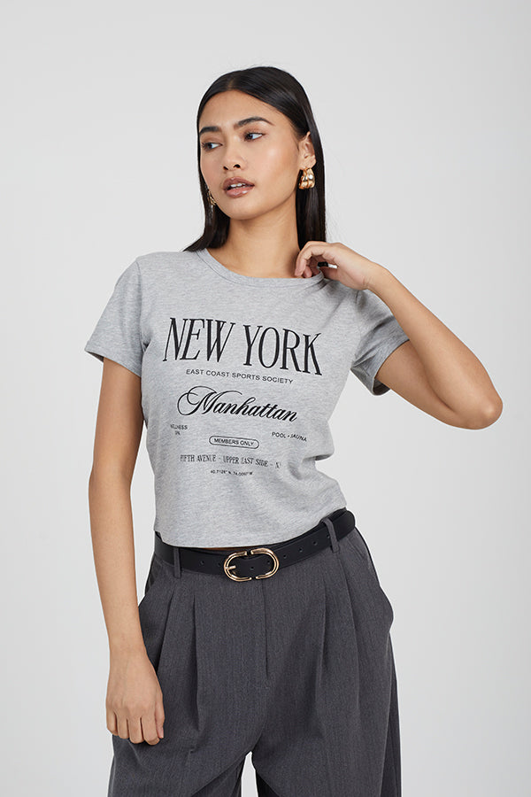 Baby Tee New York Print