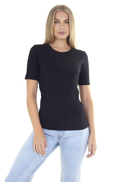 Brave Soul Valerie Ribbed T-Shirt