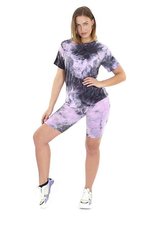 Tie Dye Crew Neck Short Sleeve T-Shirt