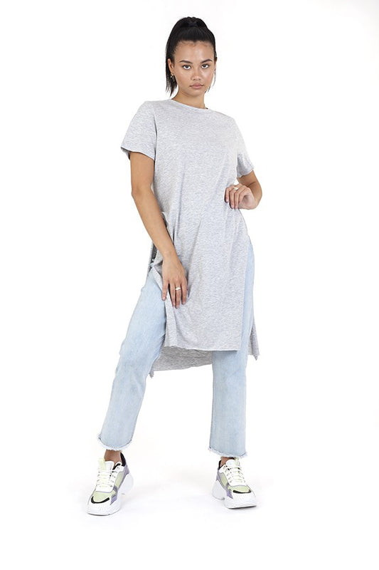Honda Knotted Front Cape Back Longline T-Shirt