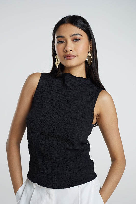 Vest Textured Top