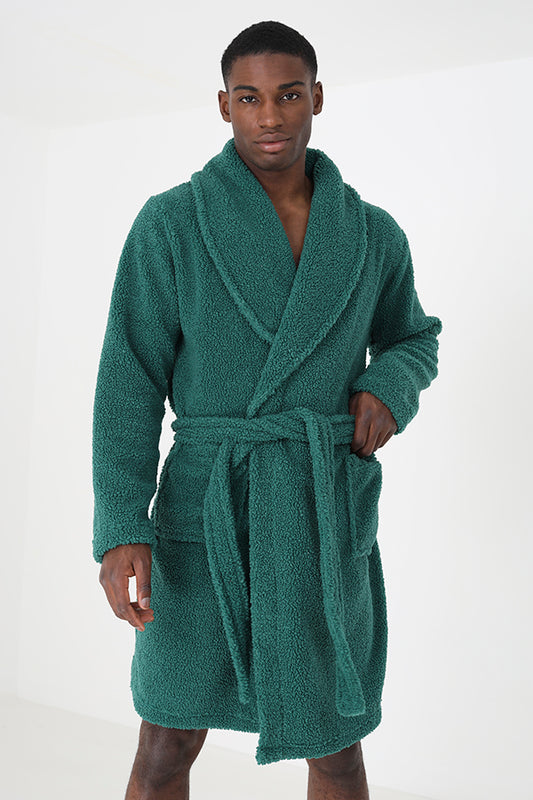Borg Long Length Dressing Gown