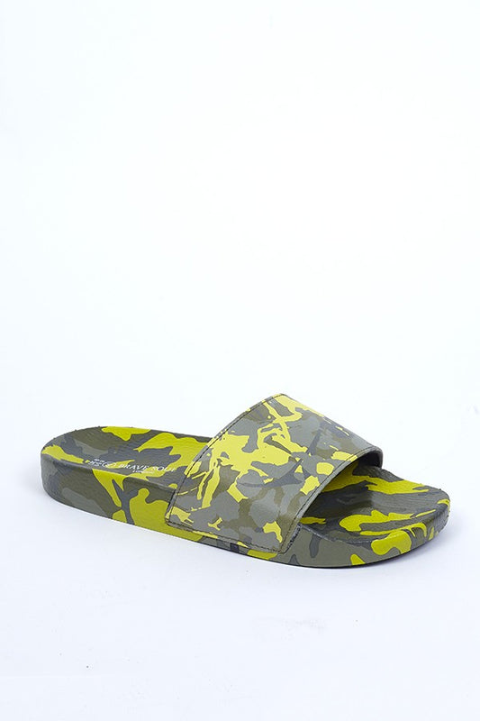 Yellow Camo Print Slider