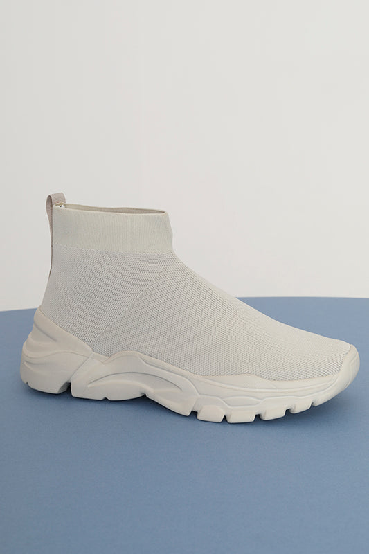 Sane Knitted Comfort Fit High Top Sock Boot