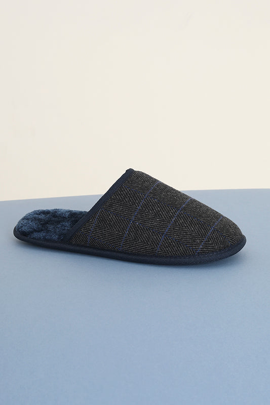 Navy Knitted Slier