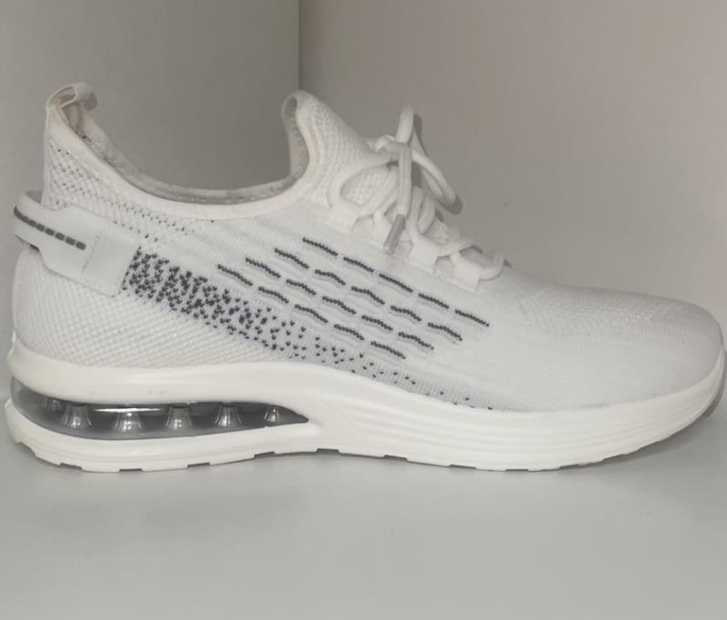White Knit Slip On Trainer
