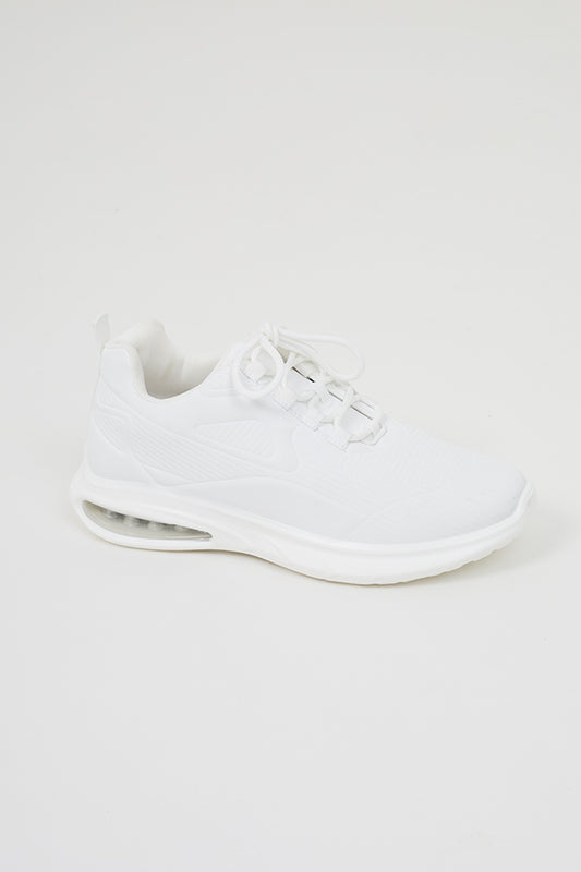 White Embossed Trainer