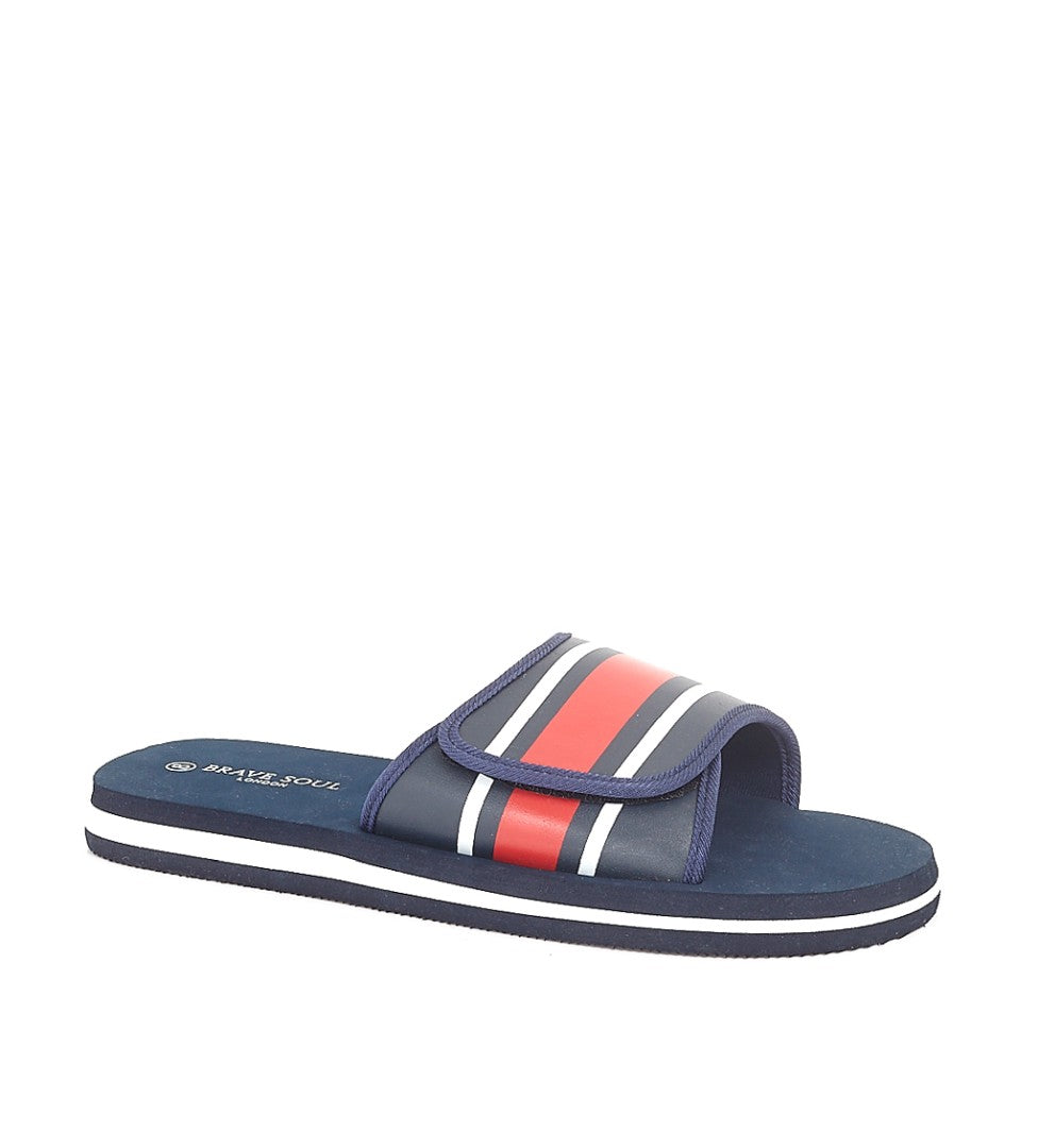 Adjustable Striped Strap Pool Sliders