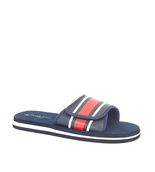Adjustable Striped Strap Pool Sliders
