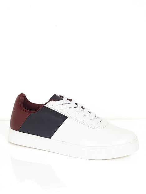 Contrasting Colour Block Design Trainers