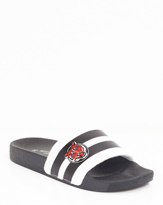 Tiger Stripe Design Pool Sliders