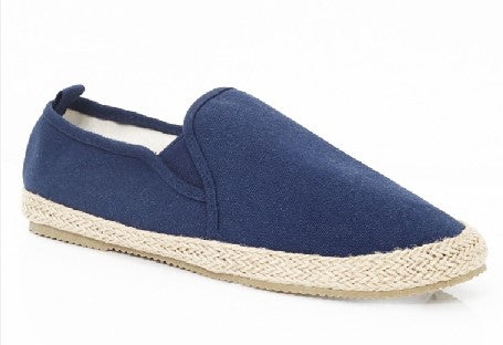 Navy Slip On Espadrilles