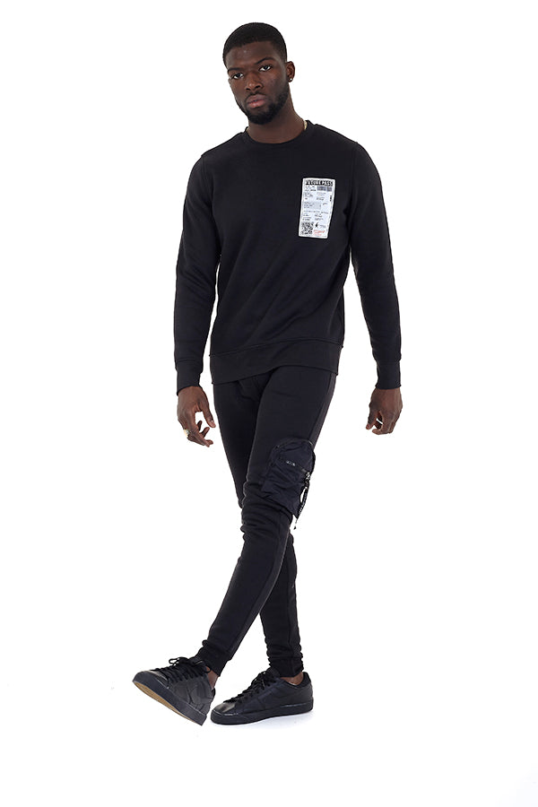 Skinny Fitting Leg Pocket Detail Jogging Bottoms