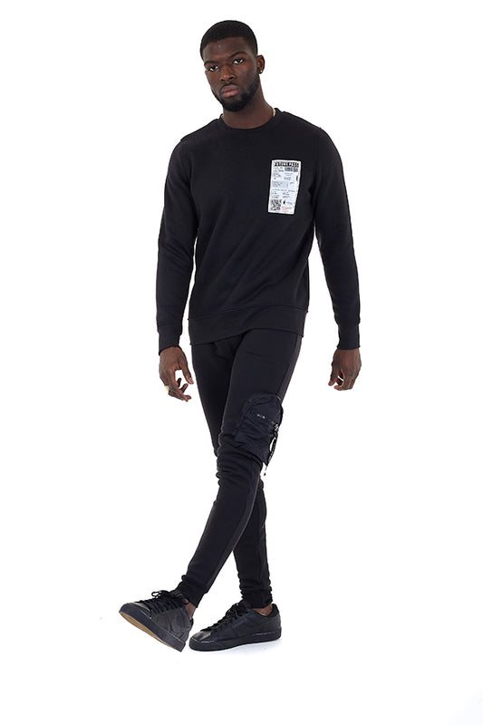 Skinny Fitting Leg Pocket Detail Jogging Bottoms