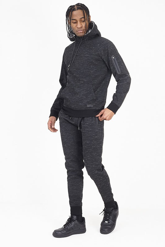 Space Dye Slim Fitting Elasticated Waist Joggers