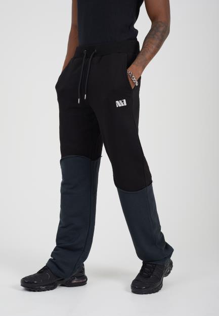 Wide Leg Two Tone Jogging Bottoms
