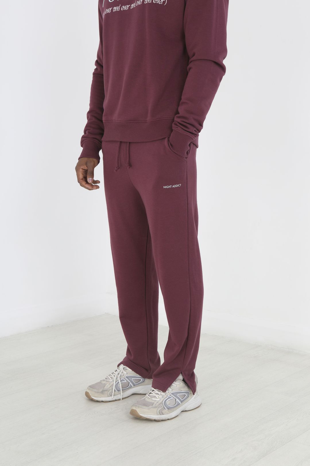Mens Brave Soul Aubergine Jogging