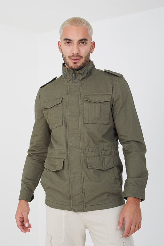 Mens Brave Soul Khaki Jacket
