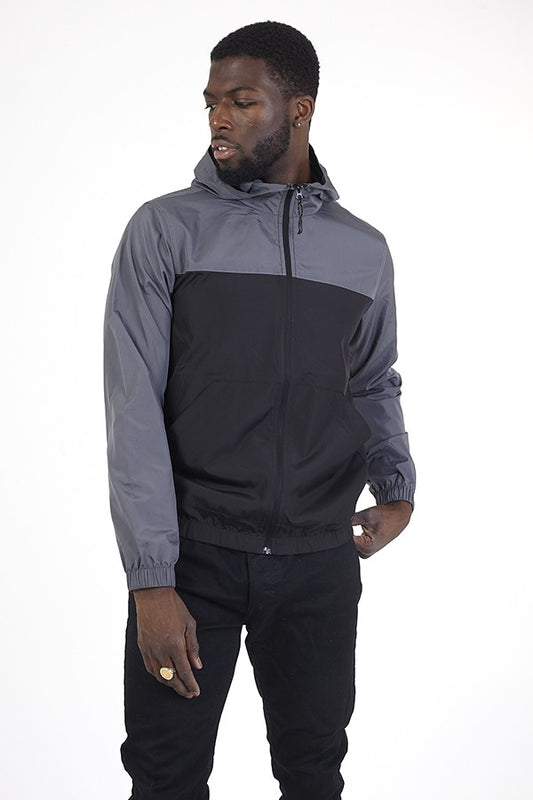 Lightweight Colour Block Hooded Windrunner