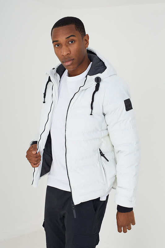 Padded Short Hooded Jacket