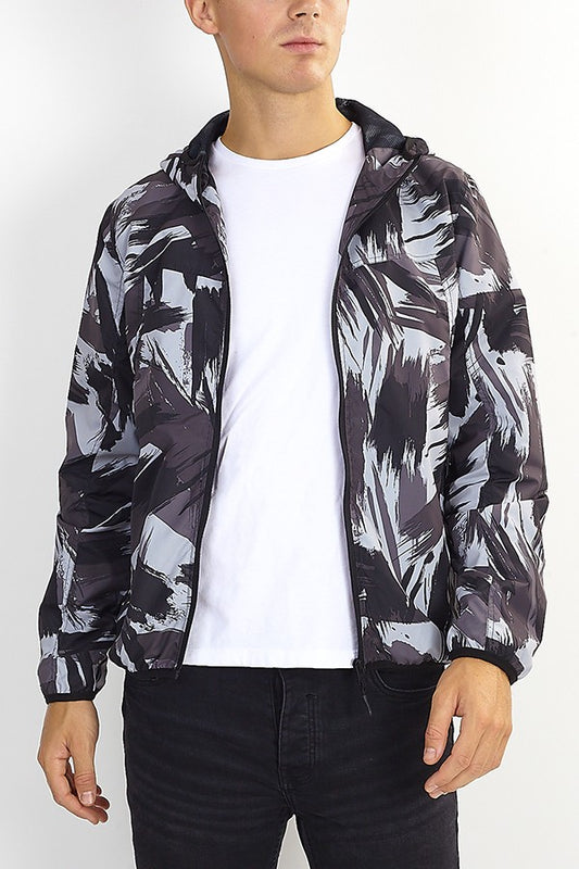 Lightweight Camouflage Print Jacket