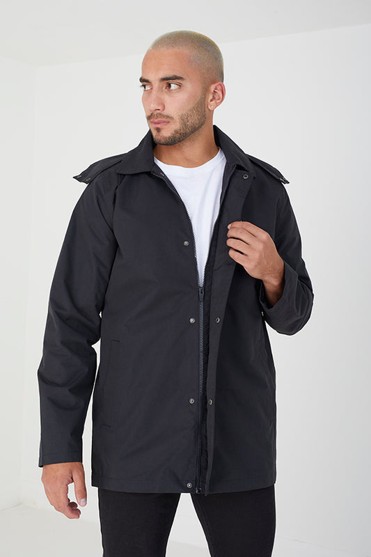 Lighweight Polyester Hooded Mac