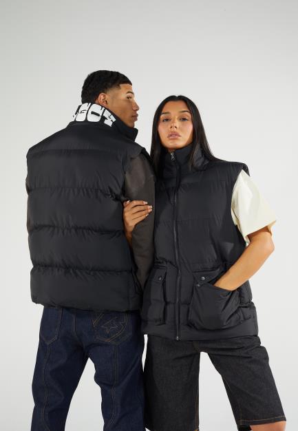 Funnel Neck Padded Gilet