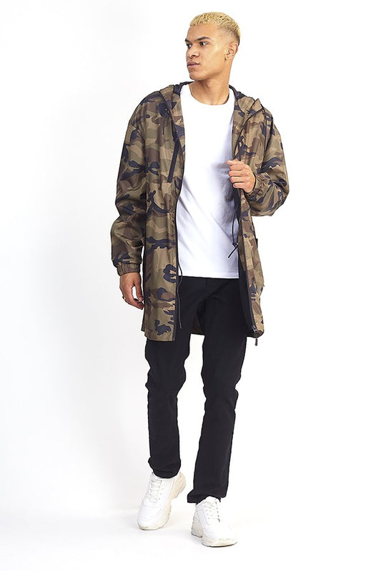 Lightweight Hooded Oversized Parka Jacket