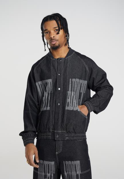 Night Addict Raglan Style Denim Jkt