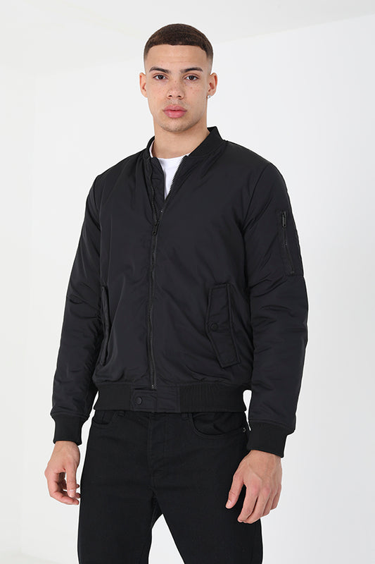 Black Bomber Jacket