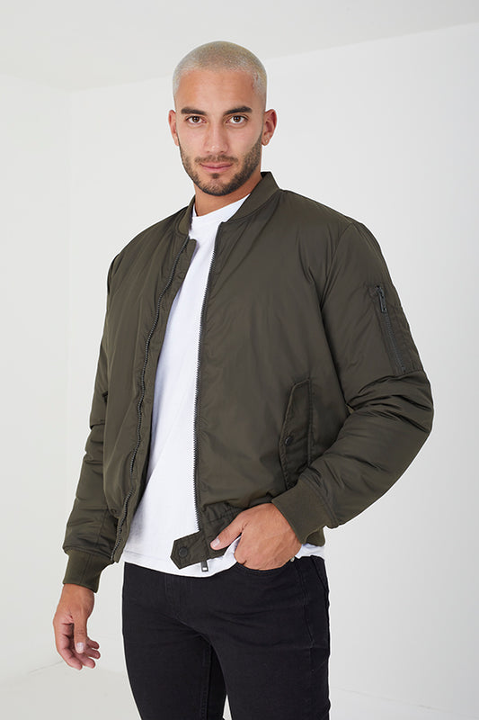 Khaki Bomber Jacket
