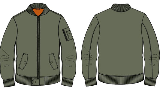 Khaki Bomber Jacket