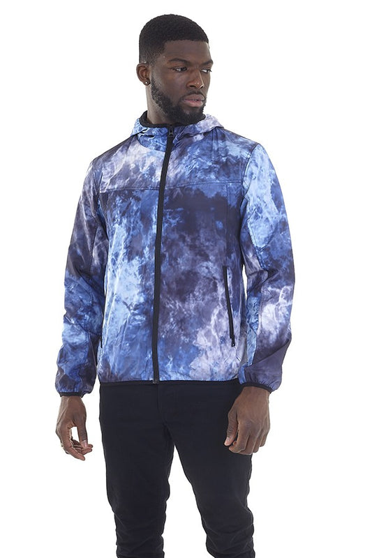 Tie Dye Printed Lightweight Windrunner