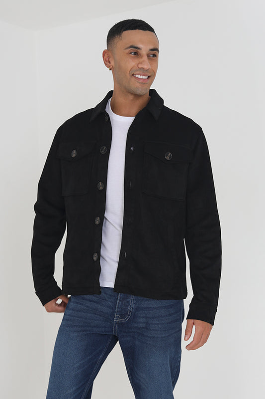 Faux Suede Shacket