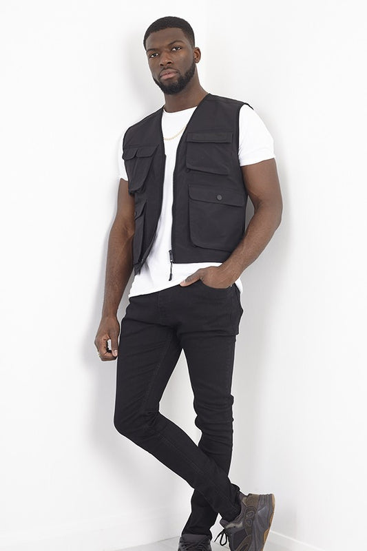 Pocket Detail Utility Style Gilet