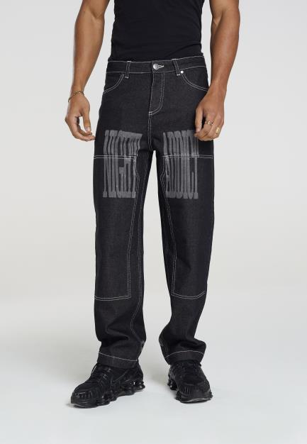 Denim Straight Leg Jean Carpenter Panels