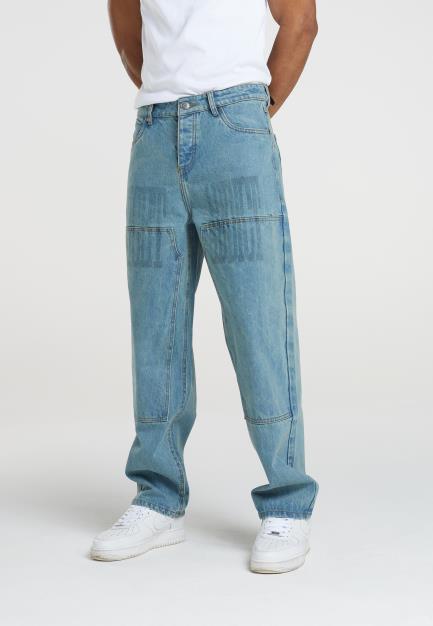 Denim Straight Leg Jean Carpenter Panels