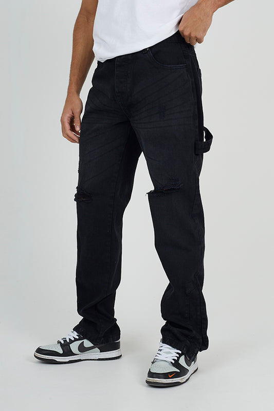 Mens Brave Soul Charcoal Jeans