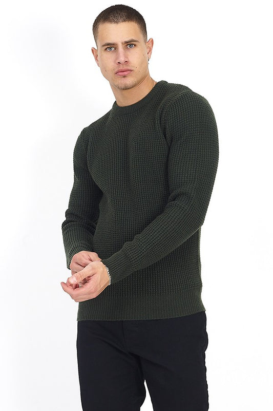 Plain Crew Neck Set In Sleeve Jumper
